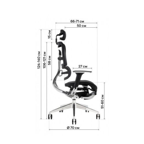 Офісне крісло GT Racer X-801L Black (X-801L Black (W-21))
