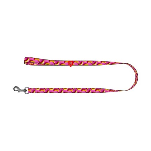 Повідець для собак WAUDOG Nylon "Банани на рожевому" L-XXL Ш 25 мм Д 300 см (762-4055)