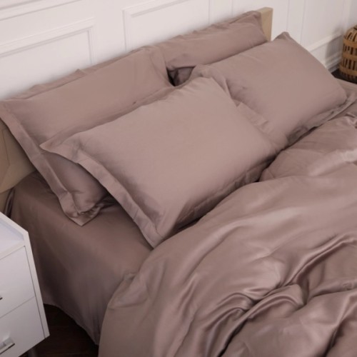 Постільна білизна MirSon Tencel №08 Beige 160х220 полуторний Євро (2200009637124)