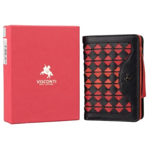 Гаманець Visconti BR75 Cecile Black/Cherry (BR75 BLK/CHERRY)