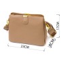 Сумка Vintage Жіноча на три відділення з натуральної шкіри Бежева (22106)