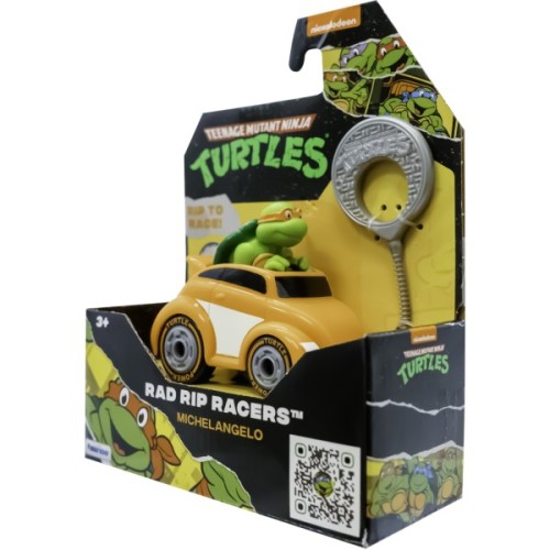 Ігровий набір Funrise TMNT Черепашки-ніндзя класичні Гонщик з лаунчером Мікеланджело (71018)