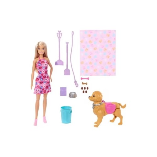 Лялька Barbie Прогулянка з песиком (JJB46)