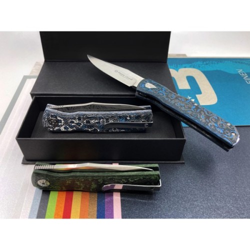 Ніж Maserin Power, Magnacut, fat carbon green jungle (502/VM)