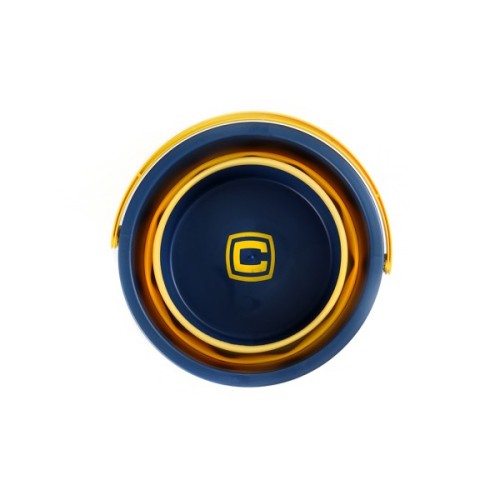 Відро складне СИЛА силіконове 4,6 л orange-black (961001)