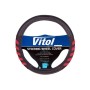 Чохол на руль VITOL M чорн./черв. (VLU-1808010 BK/RD M)