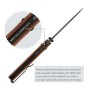 Ніж SRM Terrier 140Cr, Brown Micarta, Black Stonewash (258L-MN2)