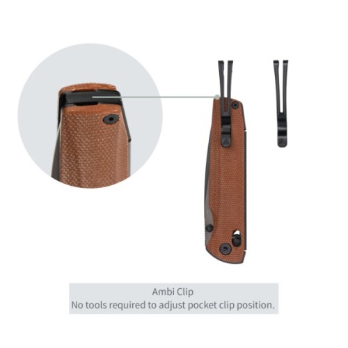Ніж SRM Terrier 140Cr, Brown Micarta, Black Stonewash (258L-MN2)