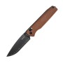 Ніж SRM Terrier 140Cr, Brown Micarta, Black Stonewash (258L-MN2)