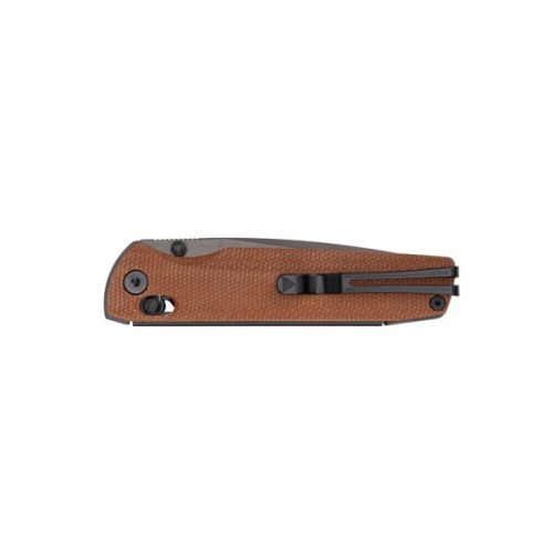 Ніж SRM Terrier 140Cr, Brown Micarta, Black Stonewash (258L-MN2)