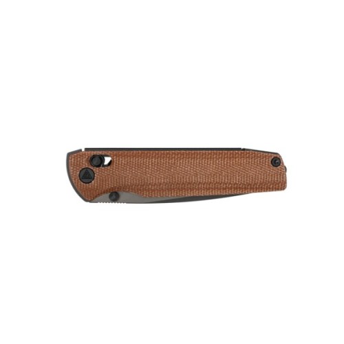 Ніж SRM Terrier 140Cr, Brown Micarta, Black Stonewash (258L-MN2)