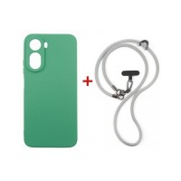 Чохол до мобільного телефона Dengos Case + Cross-body Strap Xiaomi Redmi A7 Pro Mint+Grey (DG-KM-CCRB-53)