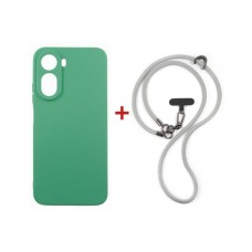 Чохол до мобільного телефона Dengos Case + Cross-body Strap Xiaomi Redmi A7 Pro Mint+Grey (DG-KM-CCRB-53)