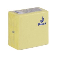 Серветки столові Parus 1 шар 33х33 см Жовті 100 шт. (4820205440359)