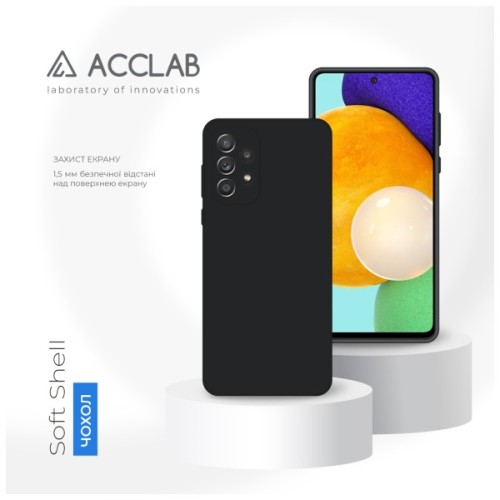 Чохол до мобільного телефона ACCLAB SoftShell Samsung Galaxy A72 Black (1283126560880)