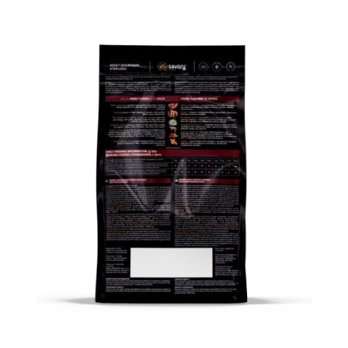 Сухий корм для кішок Savory Adult Cat Steril Fresh Turkey and Duck 8 кг (4820232631607)