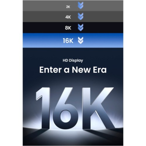 Кабель мультимедійний DisplayPort M to DisplayPort M 2.0m 16K DP118 black Ugreen (15384)