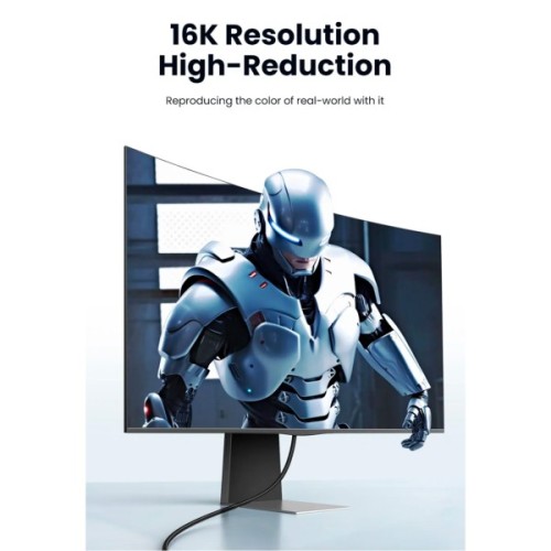 Кабель мультимедійний DisplayPort M to DisplayPort M 2.0m 16K DP118 black Ugreen (15384)