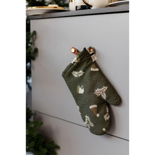 Кухонна прихватка Прованс Рукавиця Шапочки на зеленому (036844)