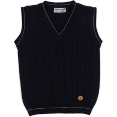 Жилет дитячий Na трикотажний з косами (V-1399-128B-blue)