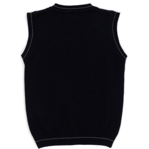 Жилет дитячий Na трикотажний з косами (V-1399-128B-blue)