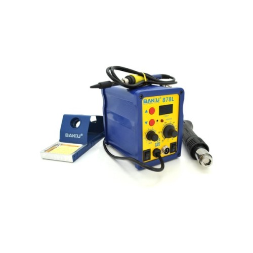 Паяльна станція Bakku BK-878L цифрова індикація, фен, паяльник (260*165*173) 2,27 кг (BK-878L)