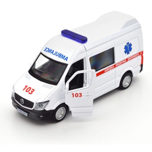 Масштабна модель автомобіля TechnoDrive Mercedes Benz Sprinter Швидка Допомога (250344U)