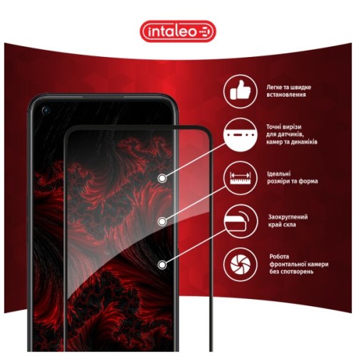 Скло захисне Intaleo Full Glue Oppo A76 4G Black (1283126528880)