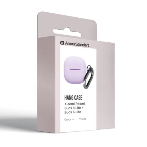 Чохол для навушників Armorstandart Hang Case For Xiaomi Redmi Buds 8 Lite/Redmi Buds 6 Lite Violet (ARM91106)