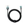 Дата кабель USB 2.0 AM to Lightning 2.0m 2.4A 90° corner black/blue Baseus (CAVP000121)