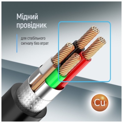 Кабель для принтера USB 2.0 AM/BM 2.0m black ColorWay (CW-CBUB072-BK)