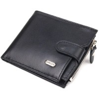 Гаманець Canpellini З натуральної шкіри Чорний (21505)