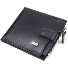 Гаманець Canpellini З натуральної шкіри Чорний (21505)