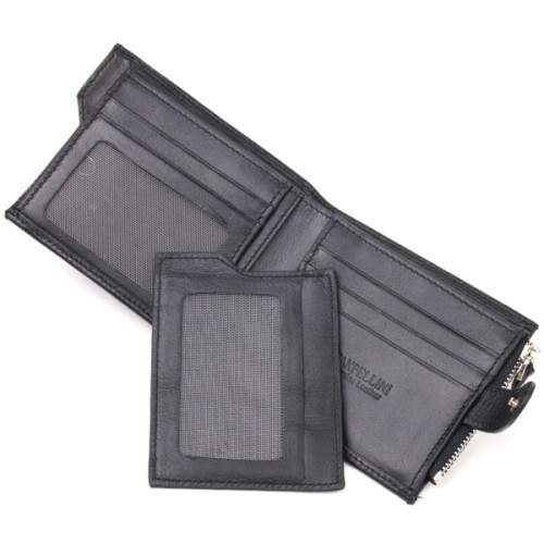 Гаманець Canpellini З натуральної шкіри Чорний (21505)