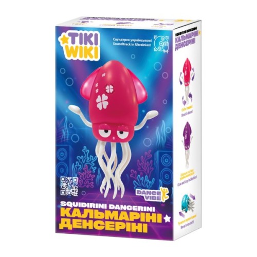 Інтерактивна іграшка Tiki Wiki Кальмаріні денсеріні (світло, українською, бірюзовий) (158-21-UA-T)