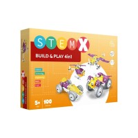 Конструктор Stem з болтами Build&Play 4 в 1 на 100 деталей (3858894673308)