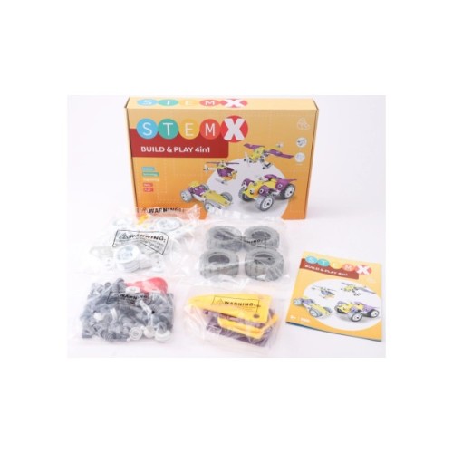 Конструктор Stem з болтами Build&Play 4 в 1 на 100 деталей (3858894673308)