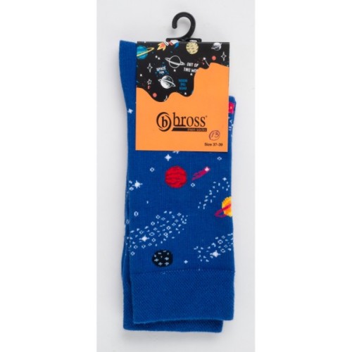 Шкарпетки дитячі Bross із зірками (1976-13B-blue)