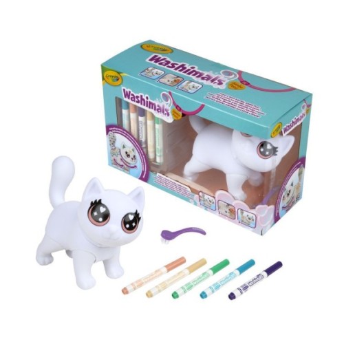 Набір для творчості Crayola Washimals Котик- велетень, з фломастерами 5 шт (74-7518)