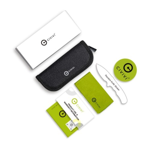 Ніж Civivi Pragma Prime, Darkwash, чорний алюміній (C24067-1)