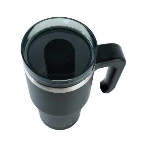 Термокружка Kite з ручкою 600 мл чорна (K24-1207-1)