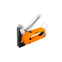 Степлер будівельний Neo Tools 3 в 1, 4-14 мм, тип скоб G, L, E, регулювання забивання скоб (16-031)
