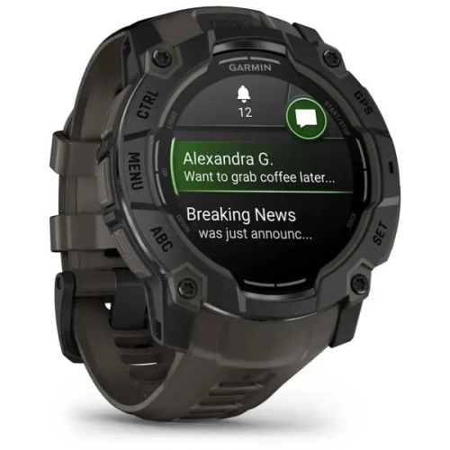 Смарт-годинник Garmin Instinct 3, Tactical, AMOLED, 50mm, Black, GPS (010-03020-50)