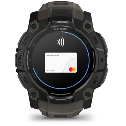 Смарт-годинник Garmin Instinct 3, Tactical, AMOLED, 50mm, Black, GPS (010-03020-50)