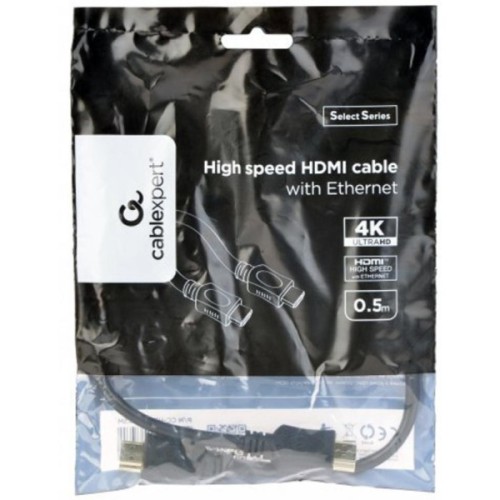 Кабель мультимедійний HDMI M to HDMI M 0.5m V1.4 Cablexpert (CC-HDMI4L-0.5M)