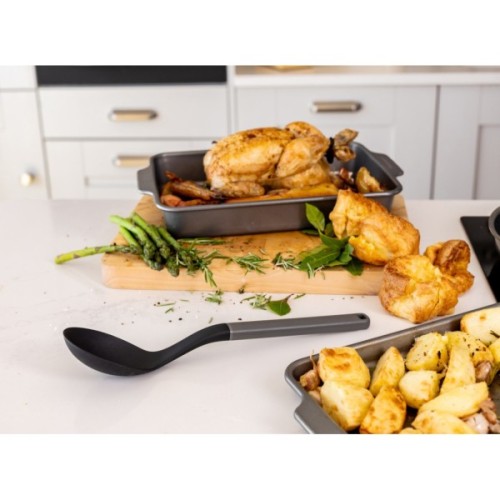 Ложка кухарська KitchenAid Classic для сервірування 34 см сірий (KHA003OHCHGG)