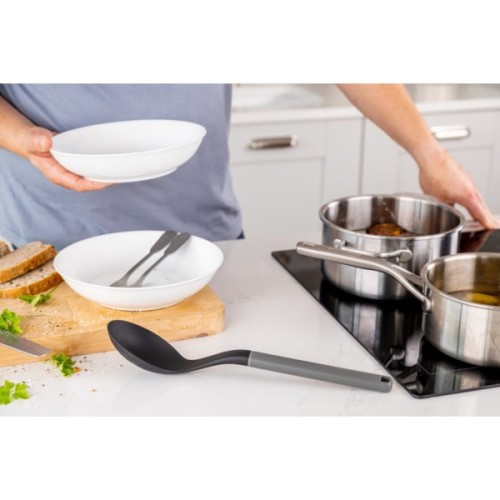 Ложка кухарська KitchenAid Classic для сервірування 34 см сірий (KHA003OHCHGG)