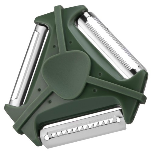 Овочечистка Ardesto Gemini, нержавіюча сталь, пластик, зелений (AR2169PG)