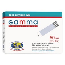 Тест-смужки для глюкометра Bionime MS 50 шт. (7640143651818)