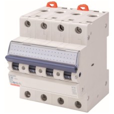 Автоматичний вимикач GEWISS 4-п. 63A 6kA С (GW92093)